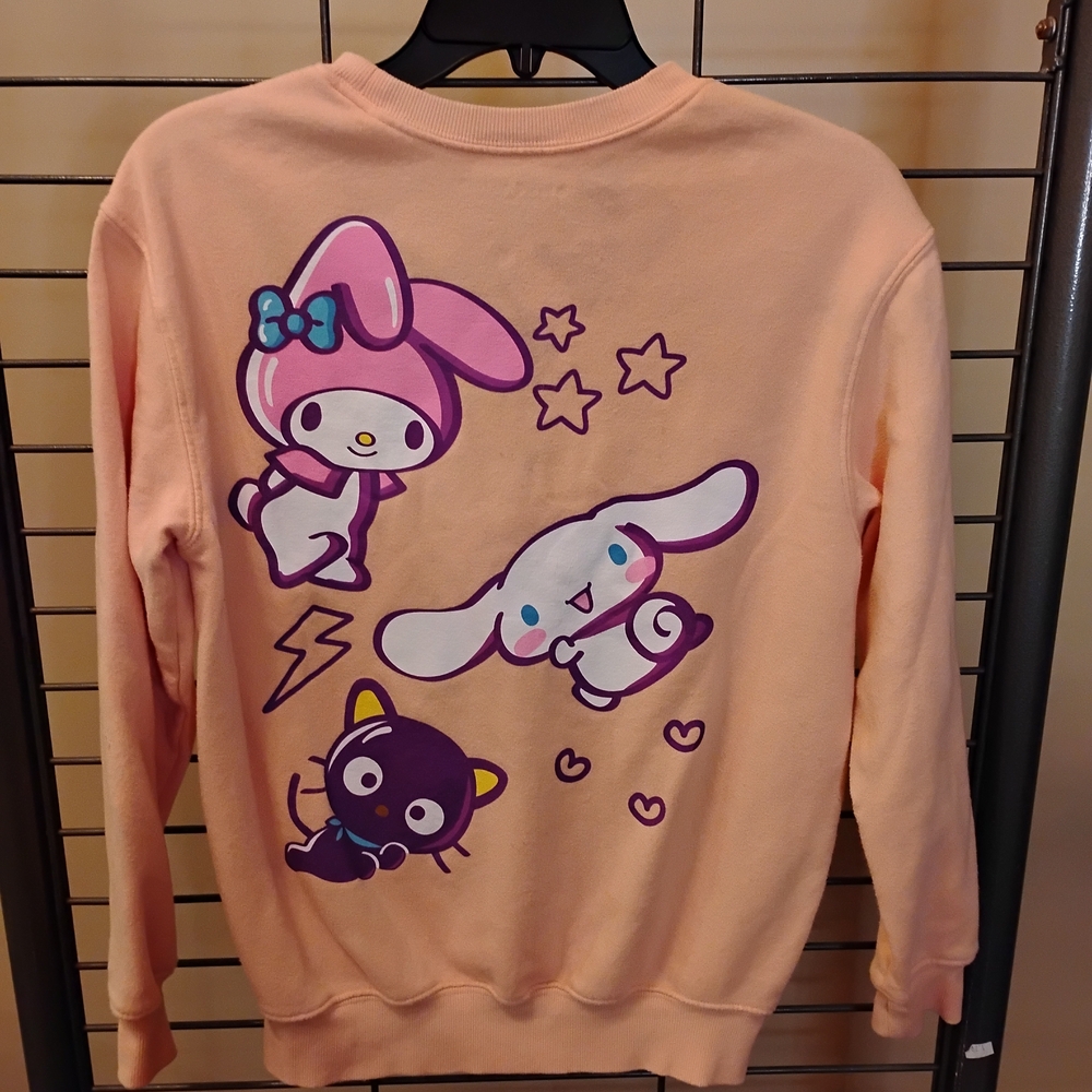 Hello‎ Kitty Peach Sweater with Character Prints